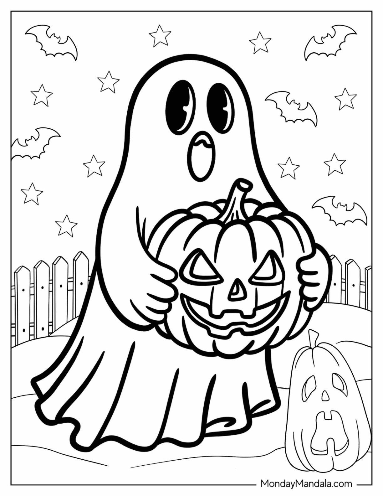 30 Ghost Coloring Pages Free PDF Printables  30 Ghost Coloring Pages Free PDF Printables