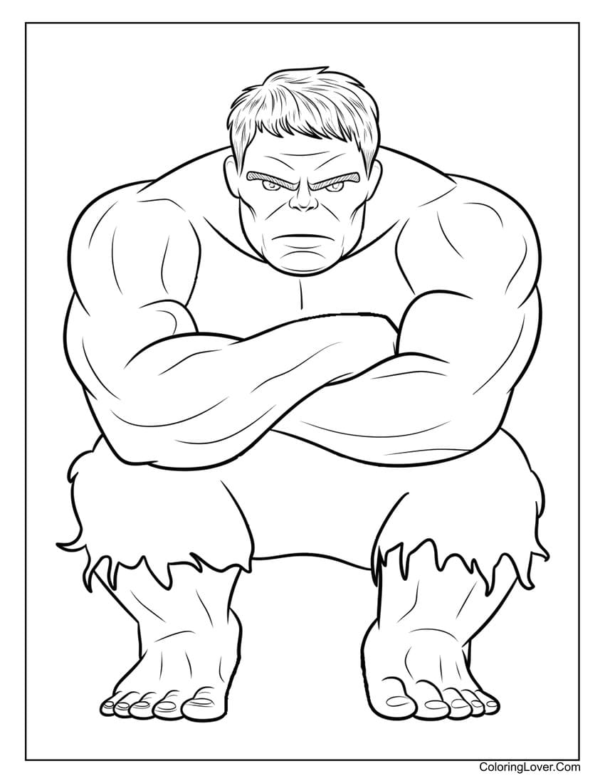 30 Hulk Coloring Pages Free Printables For All Ages  30 Hulk Coloring Pages Free Printables For All Ages