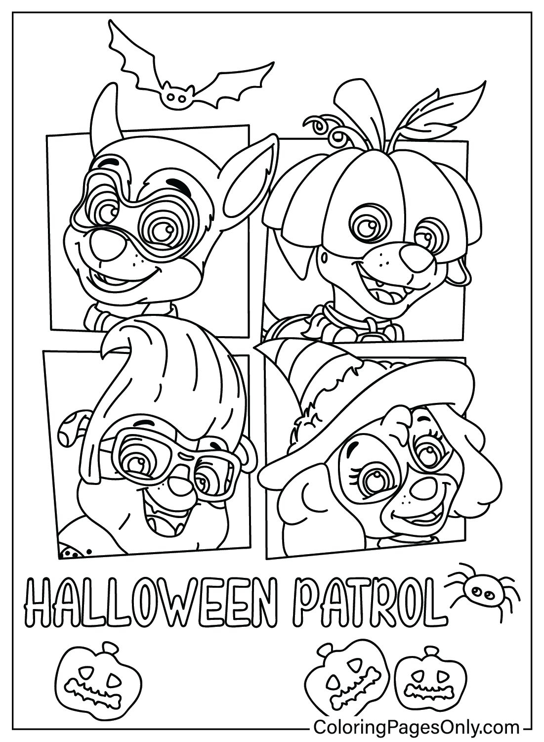 30 Paw Patrol Halloween Coloring Pages Free Printable PDF Online Coloring 30 Paw Patrol Halloween Coloring Pages Free Printable PDF Online Coloring
