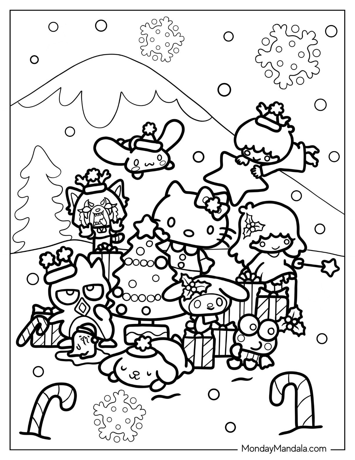 30 Sanrio Coloring Pages Free PDF Printables  30 Sanrio Coloring Pages Free PDF Printables