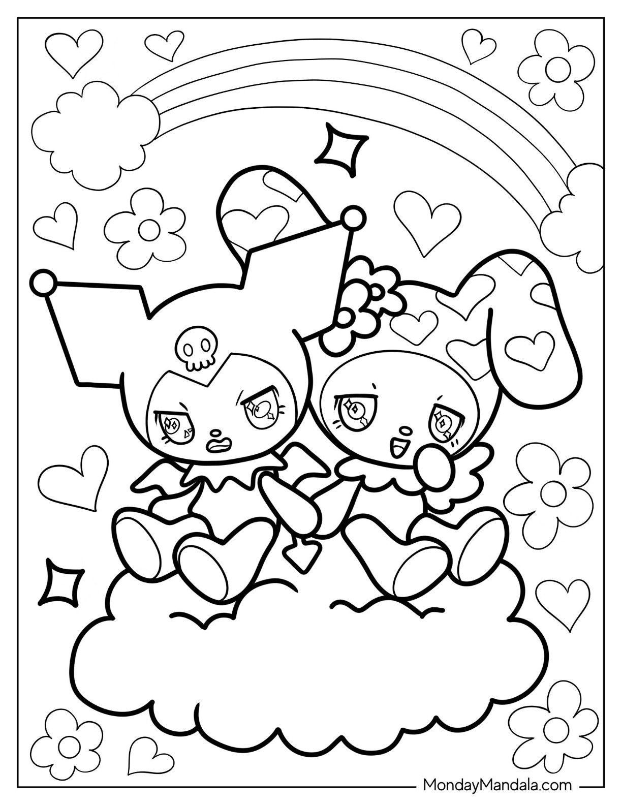 30 Sanrio Coloring Pages Free PDF Printables  30 Sanrio Coloring Pages Free PDF Printables
