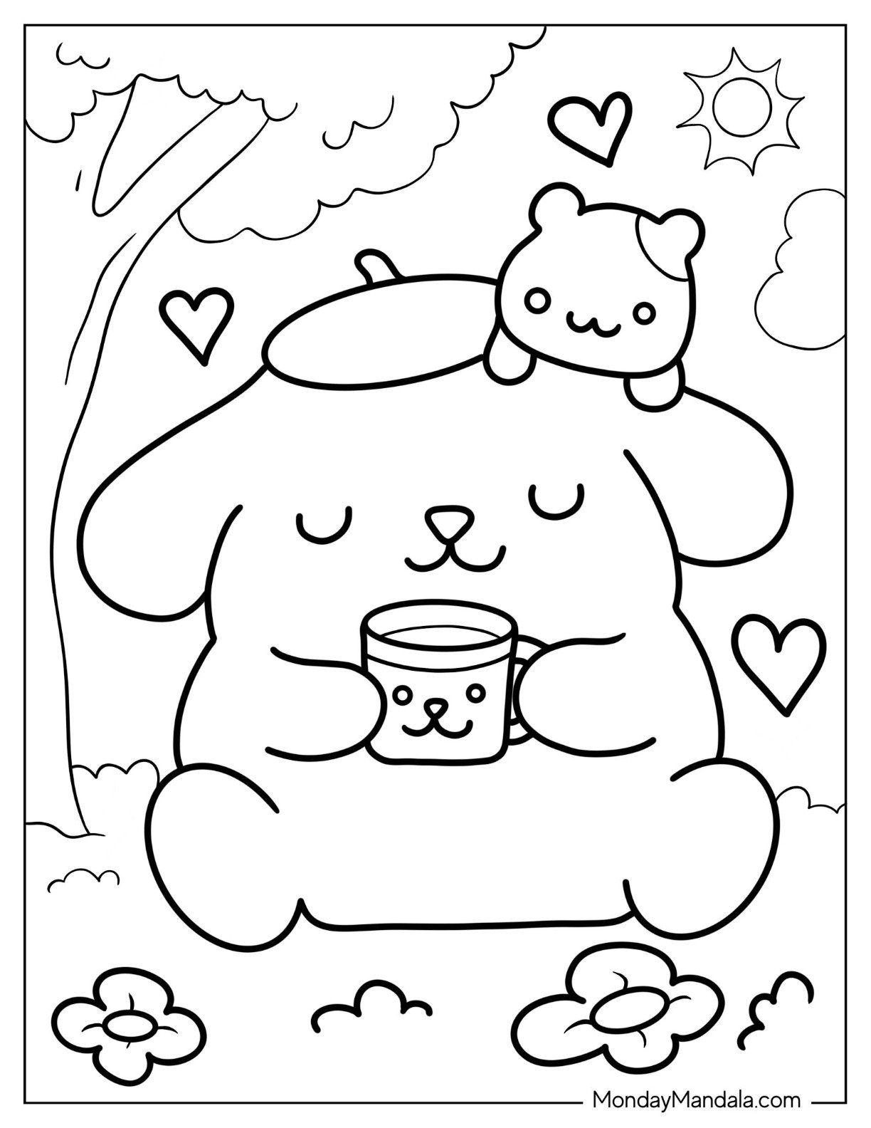 30 Sanrio Coloring Pages Free PDF Printables  30 Sanrio Coloring Pages Free PDF Printables