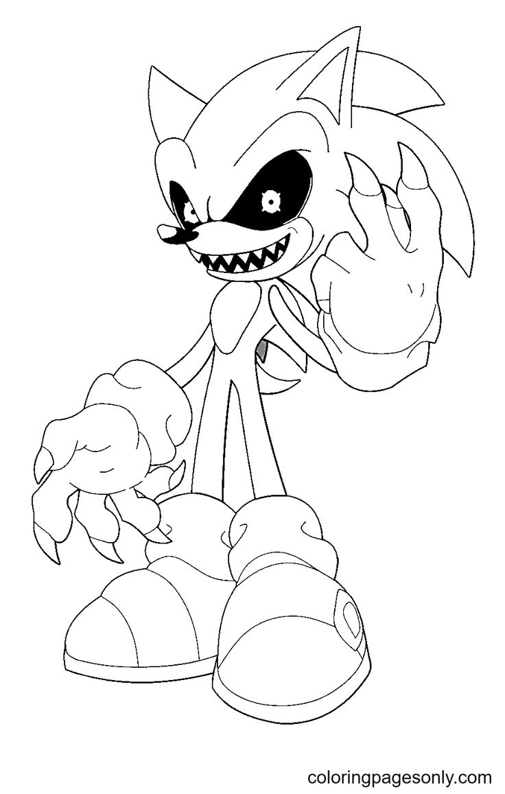 30 Sonic Exe Coloring Pages Free Printable PDF Online Coloring 30 Sonic Exe Coloring Pages Free Printable PDF Online Coloring