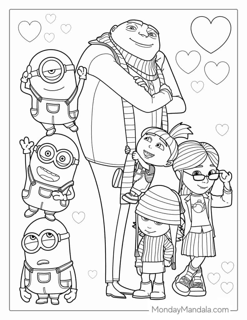 32 Minion Coloring Pages Free PDF Printables