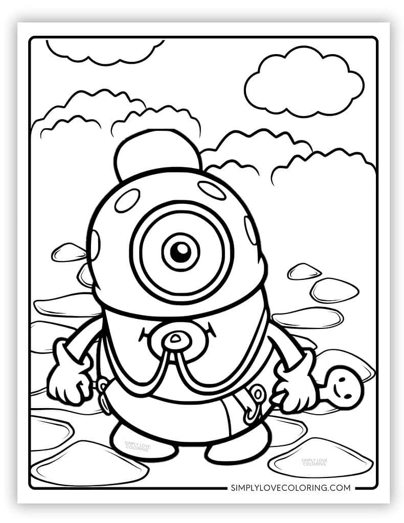 32 Minion Coloring Pages Free PDF Printables Simply Love Coloring