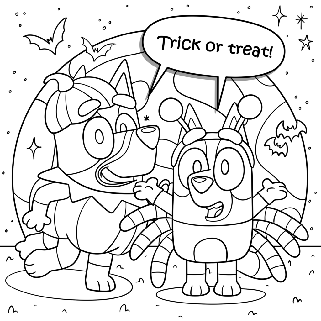 32 Printable Bluey Coloring Pages 32 Printable Bluey Coloring Pages