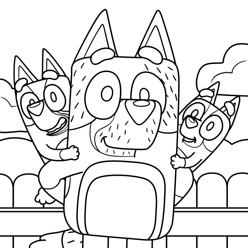 32 Printable Bluey Coloring Pages 32 Printable Bluey Coloring Pages