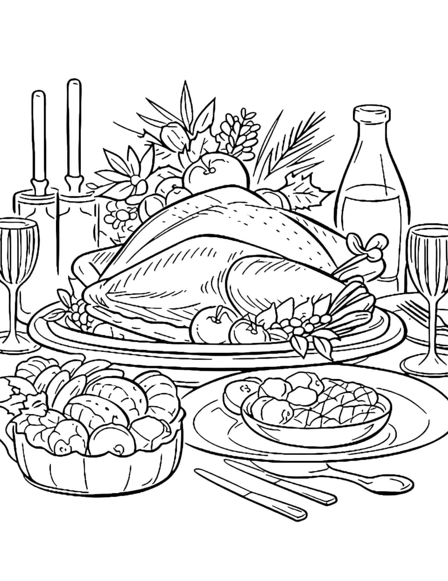 32 Thanksgiving Coloring Pages For Kids And Adults Our Mindful Life