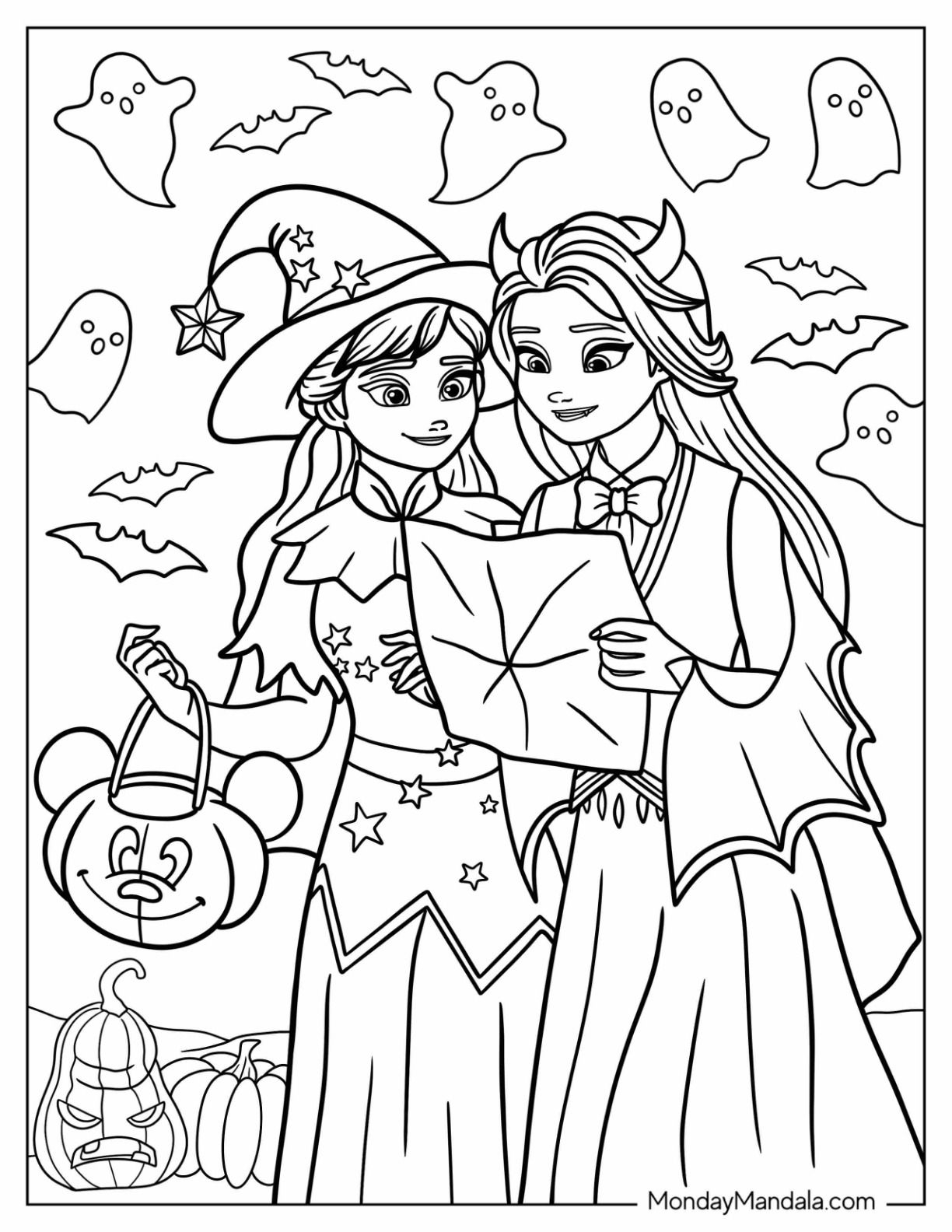 33 Disney Halloween Coloring Pages Free PDF Printables  33 Disney Halloween Coloring Pages Free PDF Printables