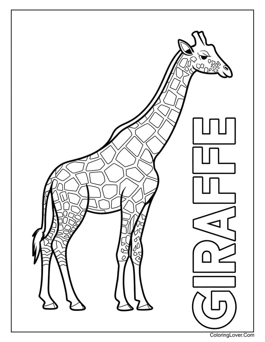 33 Giraffe Coloring Pages Free Printables For All Ages  33 Giraffe Coloring Pages Free Printables For All Ages