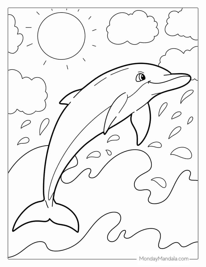34 Dolphin Coloring Pages Free PDF Printables 34 Dolphin Coloring Pages Free PDF Printables