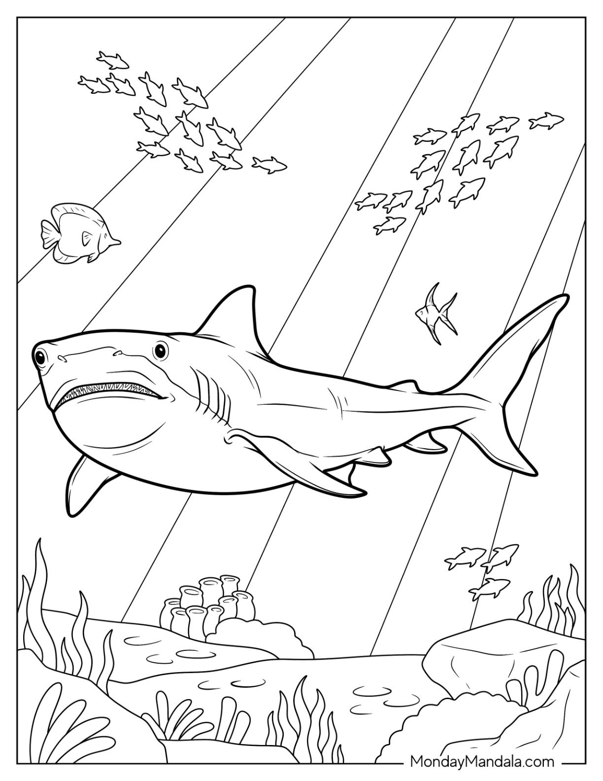 34 Shark Coloring Pages Free PDF Printables  34 Shark Coloring Pages Free PDF Printables