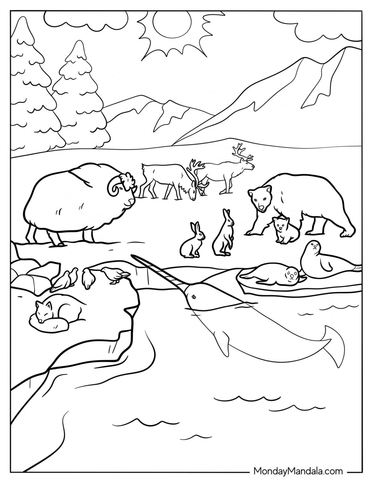 35 Arctic Animals Coloring Pages Free PDF Printables  35 Arctic Animals Coloring Pages Free PDF Printables