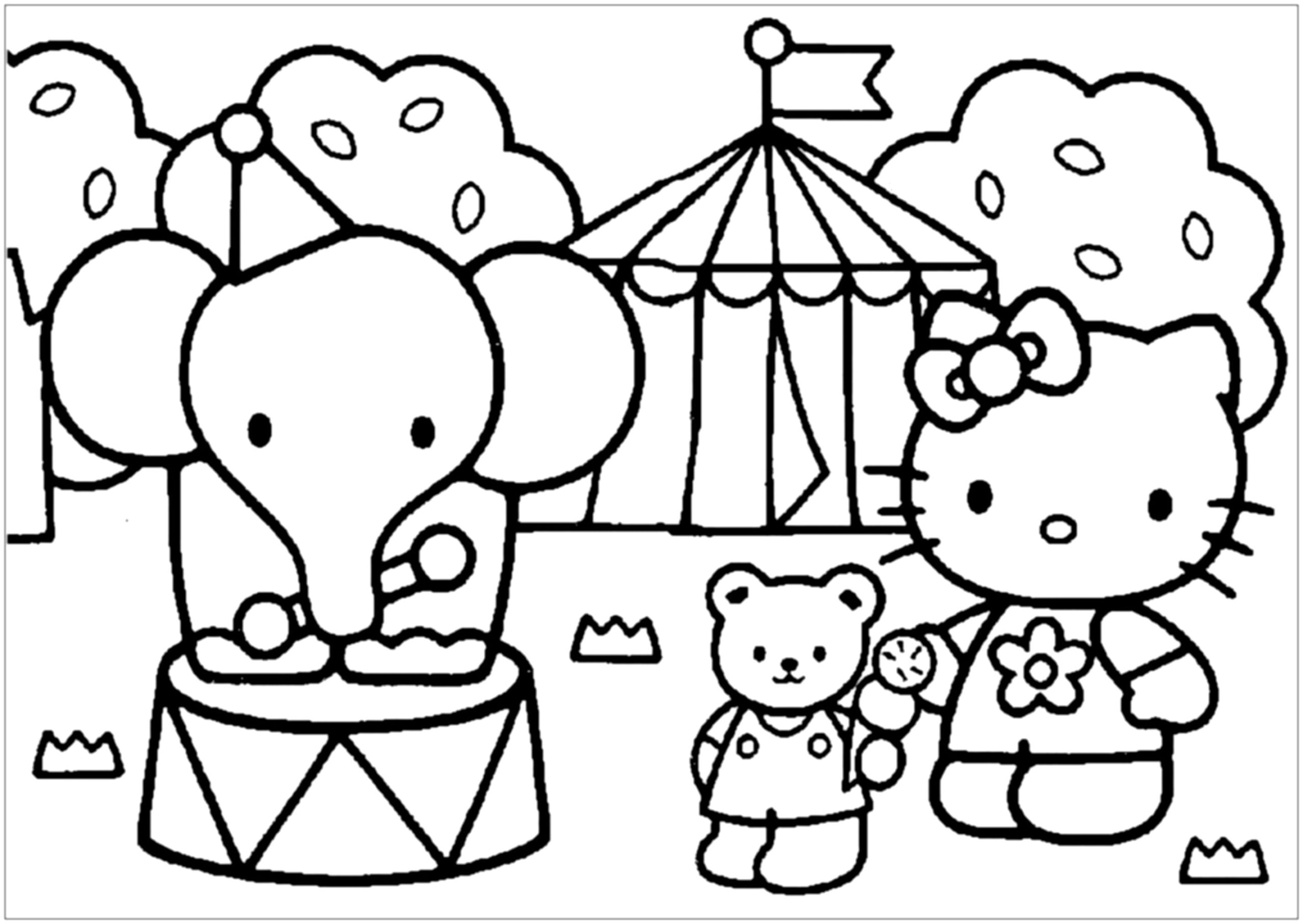 35 Hello Kitty Coloring Pages Free Printable Parade