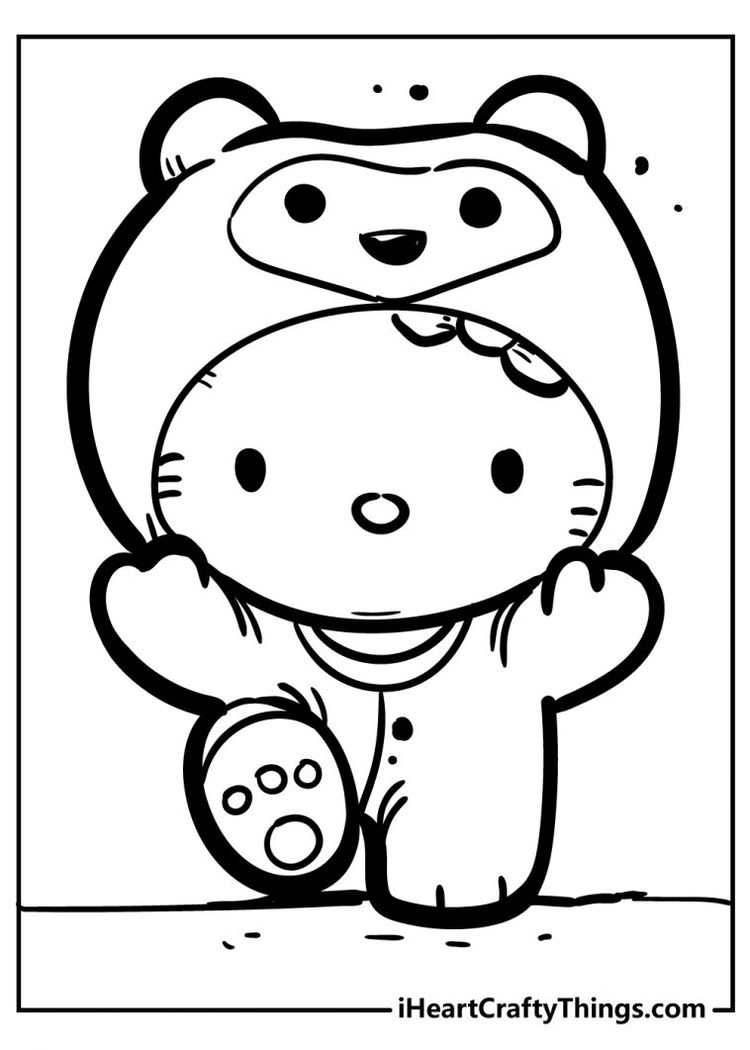 hello kitty color pages free hello kitty color pages free