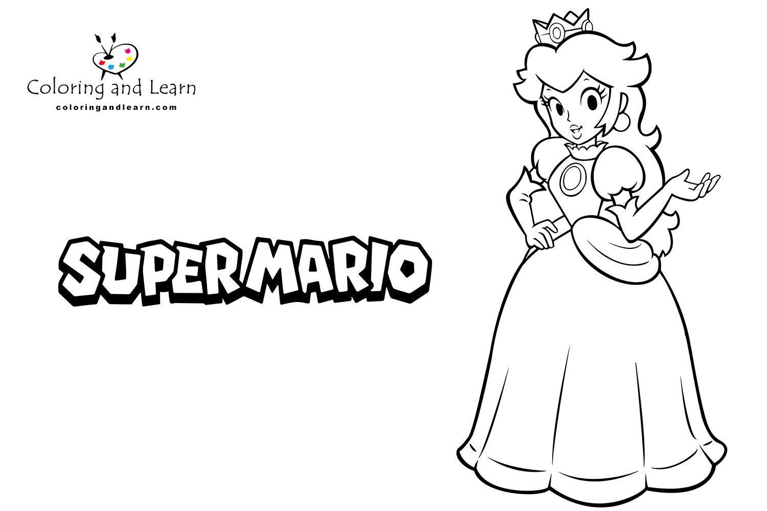 peach and mario coloring pages peach and mario coloring pages