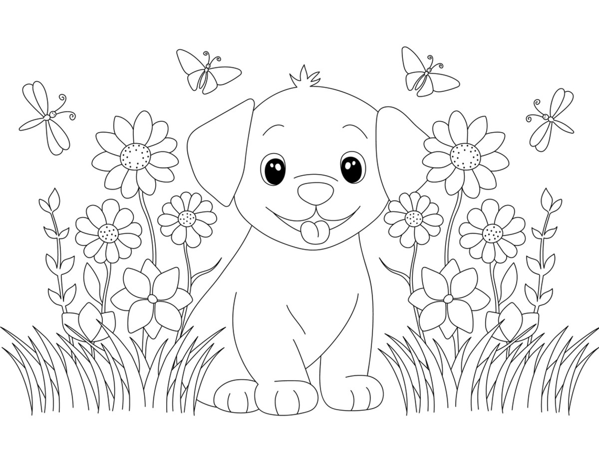 puppy cute dog coloring pages puppy cute dog coloring pages