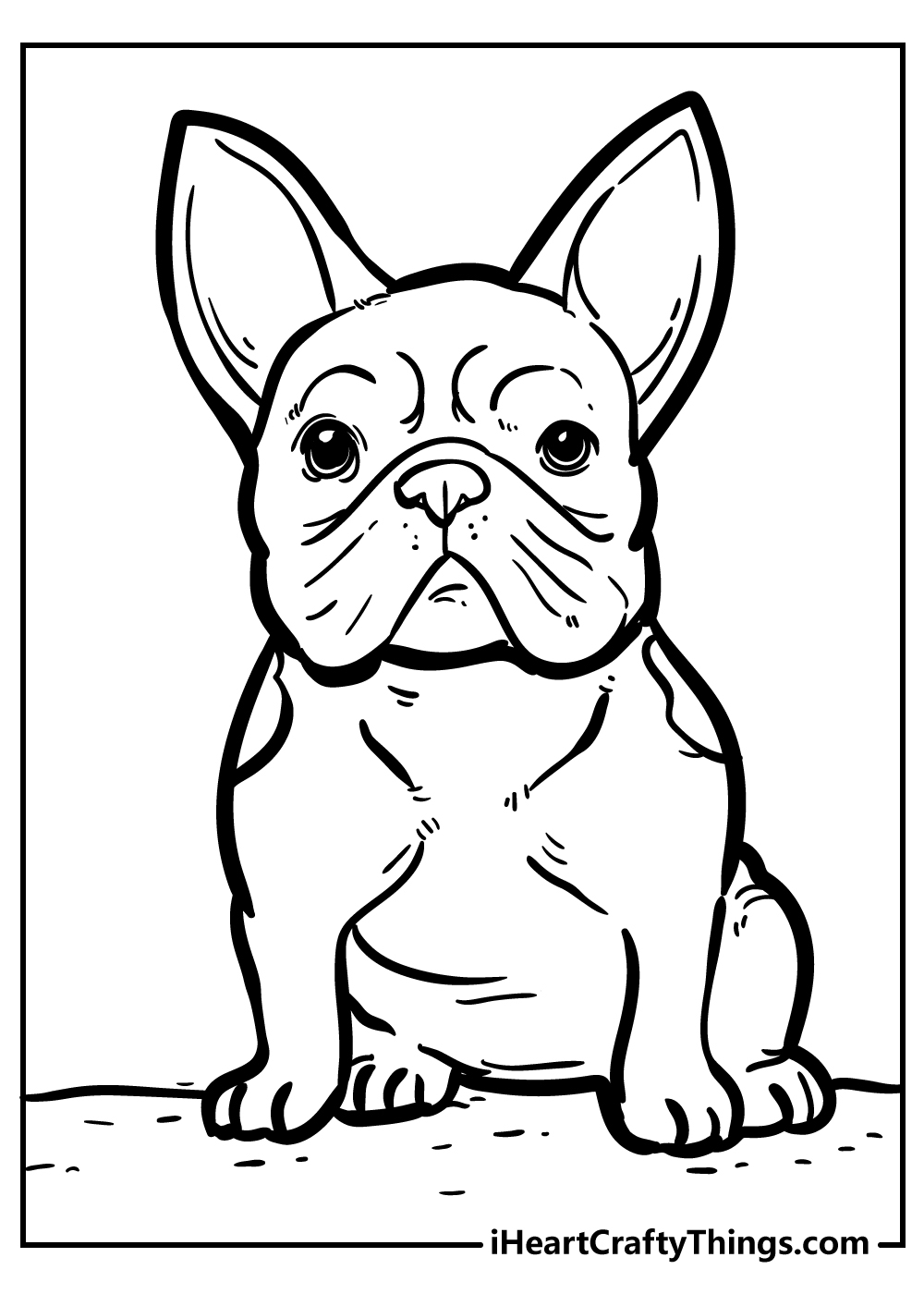 printable coloring page dog