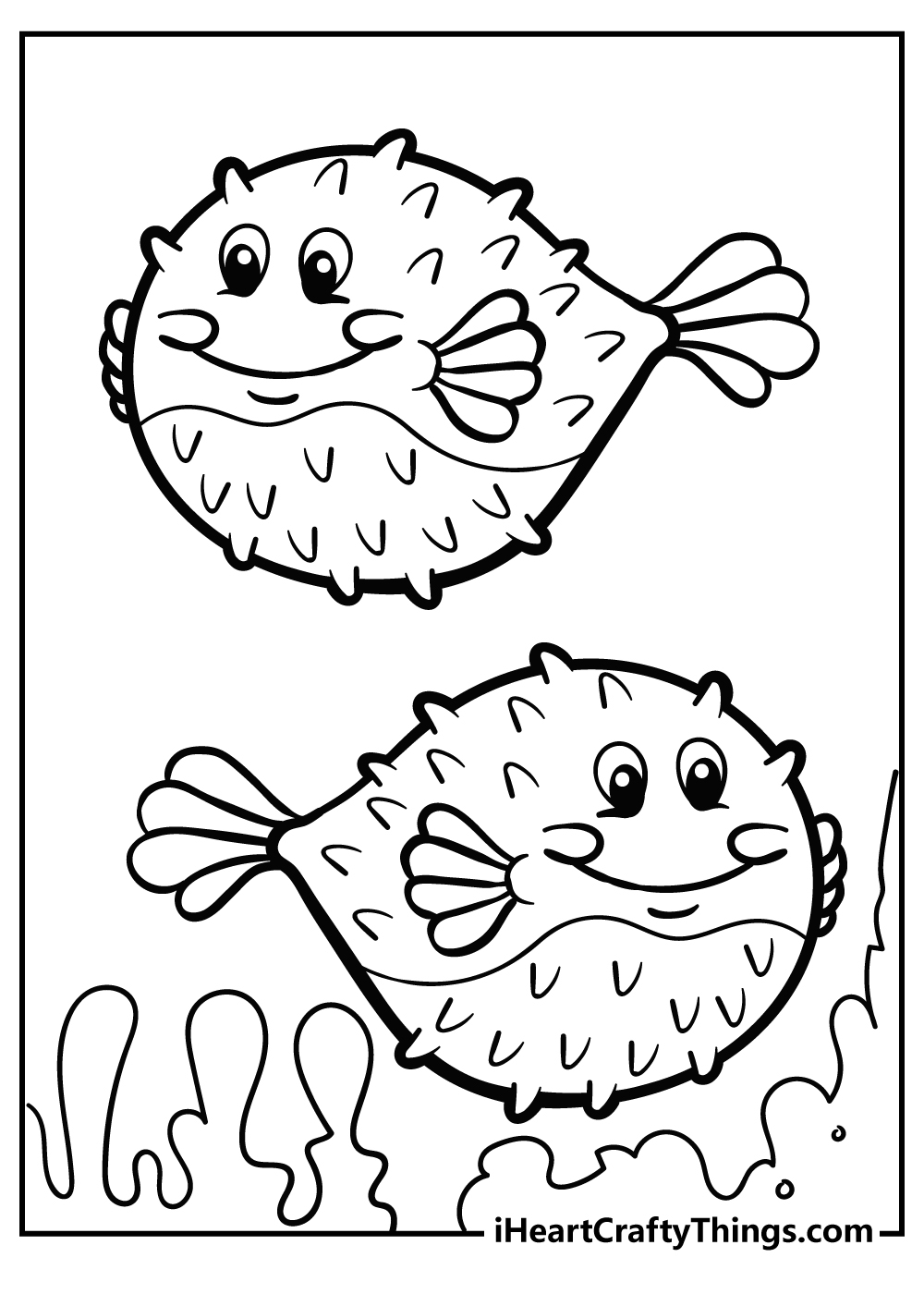 coral reef animals coloring pages