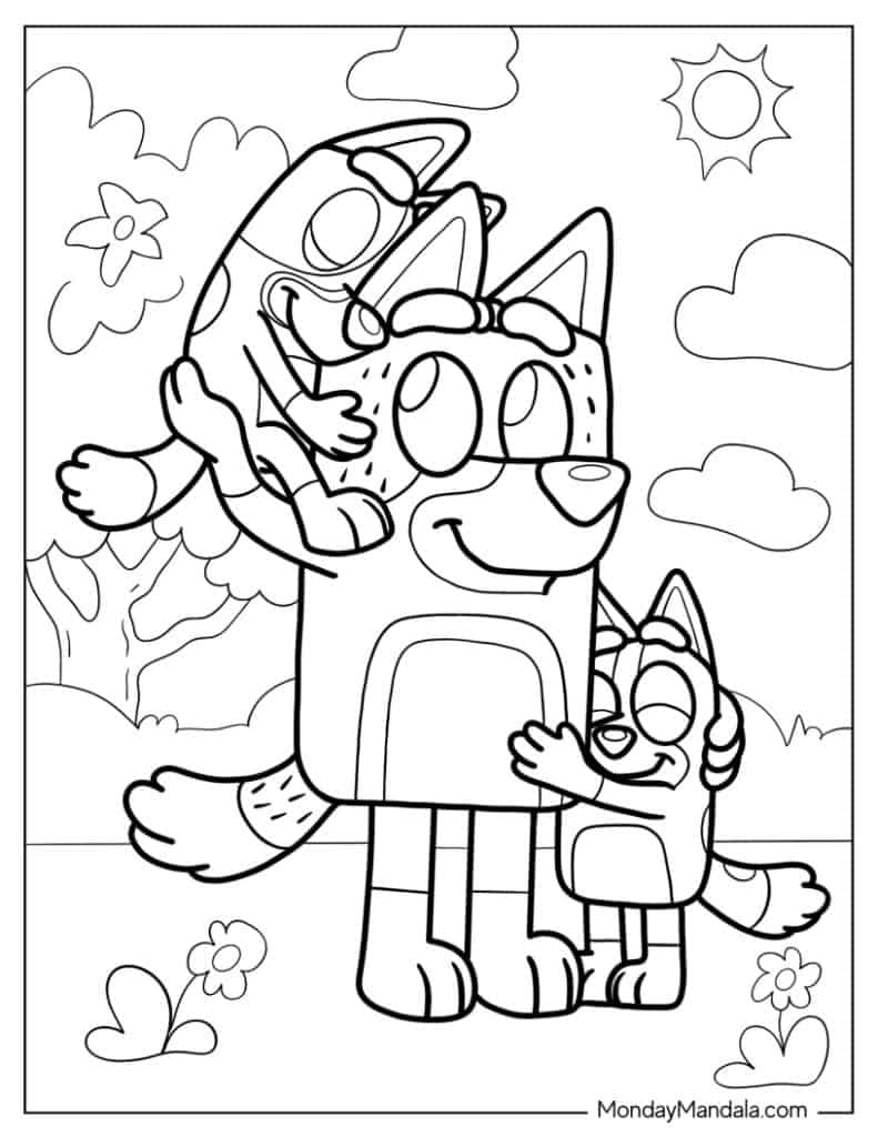 36 Bluey Coloring Pages Free PDF Printables  36 Bluey Coloring Pages Free PDF Printables