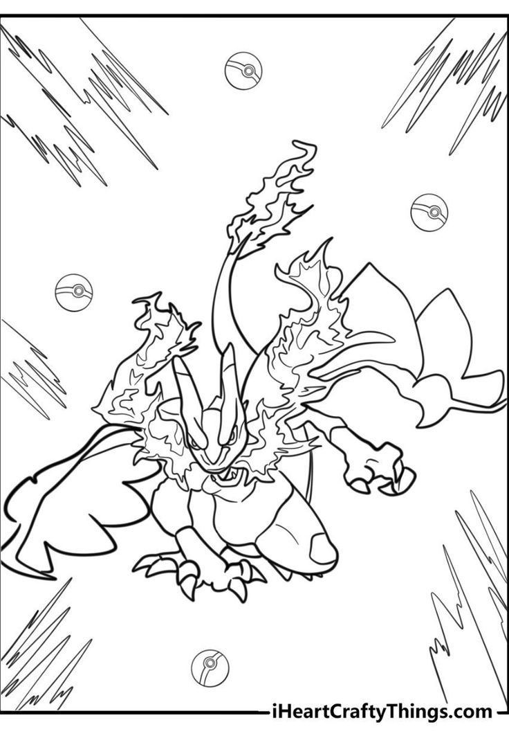 36 Charizard Coloring Pages By I Heart Crafty Things Kids Arts And DIY Crafts