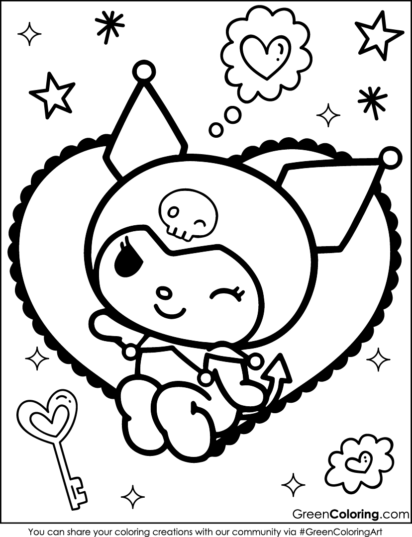 38 Kuromi Coloring Pages Free PDF Printables