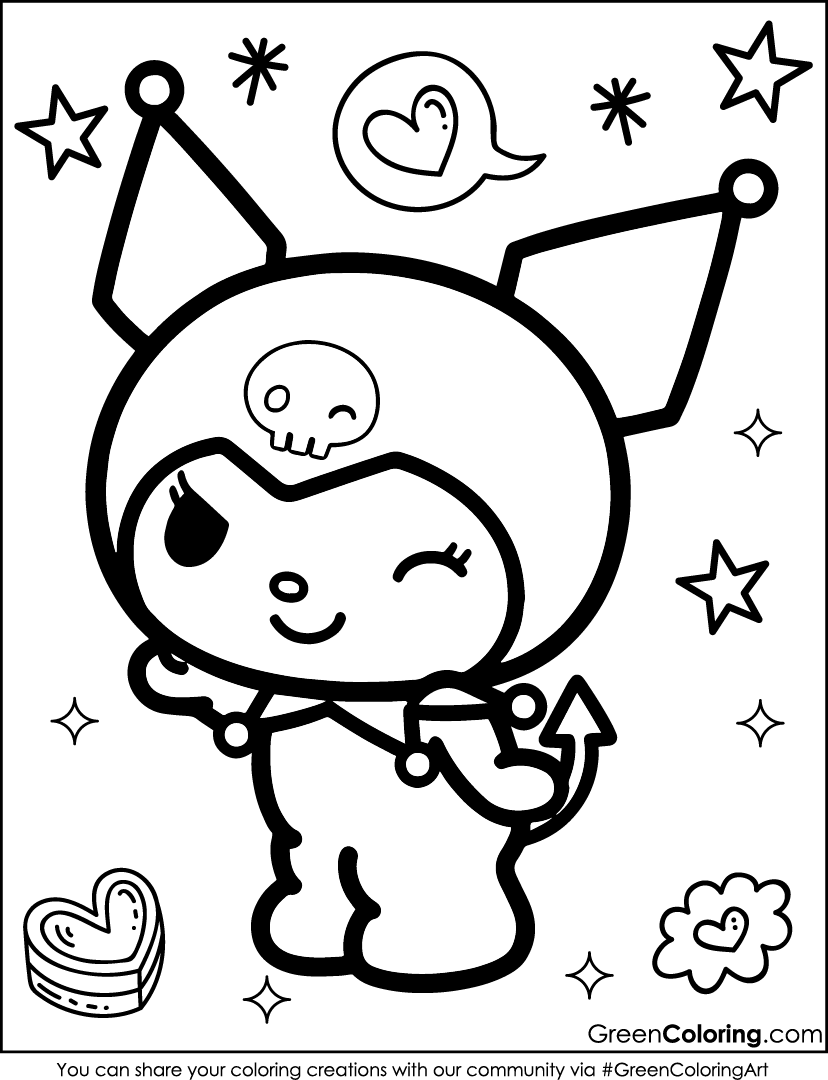 38 Kuromi Coloring Pages Free PDF Printables 38 Kuromi Coloring Pages Free PDF Printables