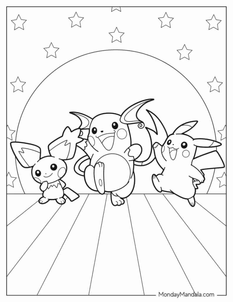 38 Pikachu Coloring Pages Free PDF Printables  38 Pikachu Coloring Pages Free PDF Printables