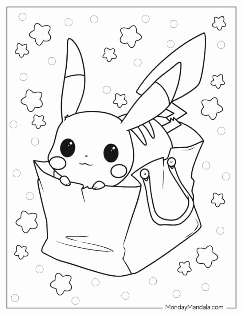 38 Pikachu Coloring Pages Free PDF Printables  38 Pikachu Coloring Pages Free PDF Printables