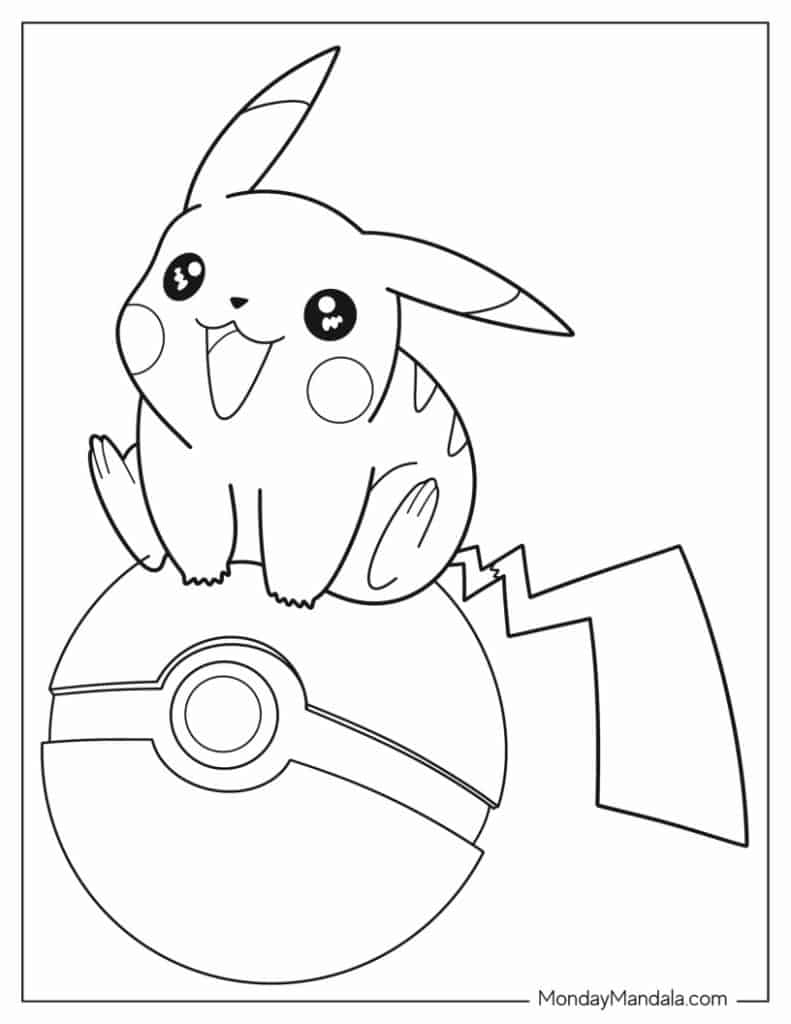 38 Pikachu Coloring Pages Free PDF Printables  38 Pikachu Coloring Pages Free PDF Printables