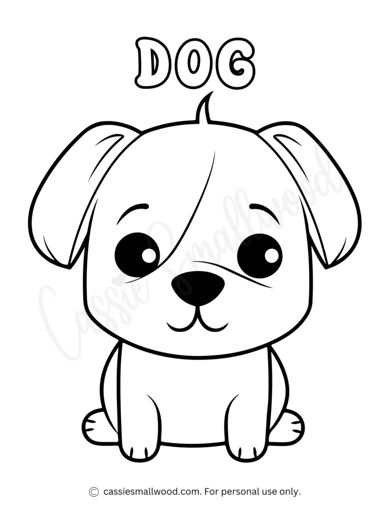 printable pictures of dogs to color
