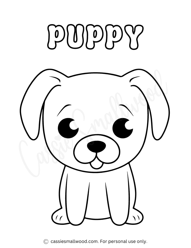 40 Cute Dog Coloring Pages Cassie Smallwood