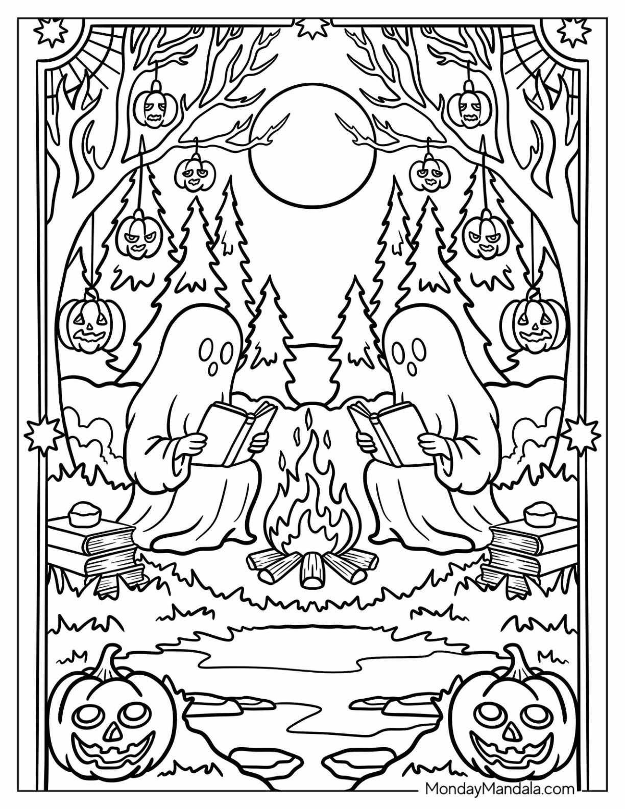 40 Halloween Coloring Pages For Adults Free Printables  40 Halloween Coloring Pages For Adults Free Printables