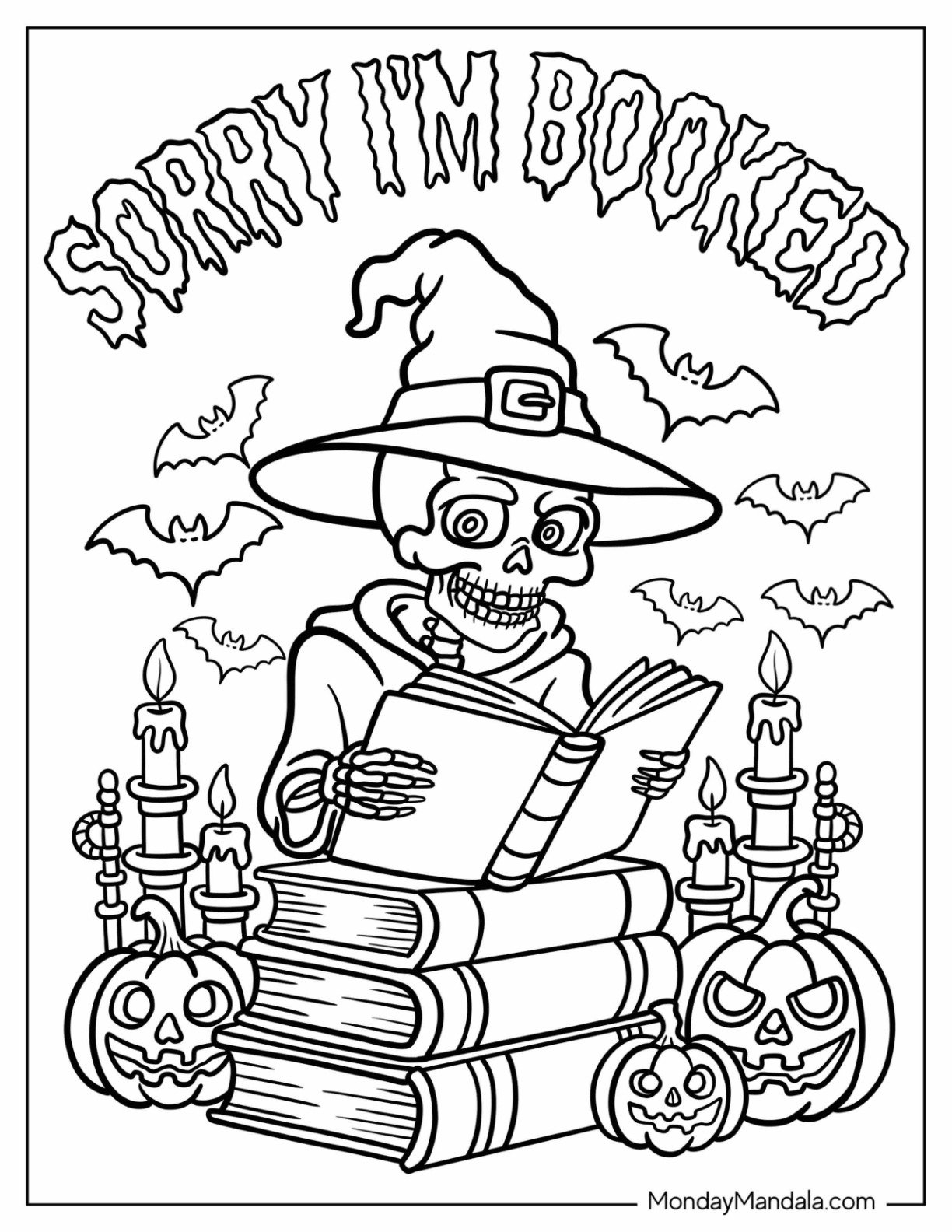 40 Halloween Coloring Pages For Adults Free Printables  40 Halloween Coloring Pages For Adults Free Printables