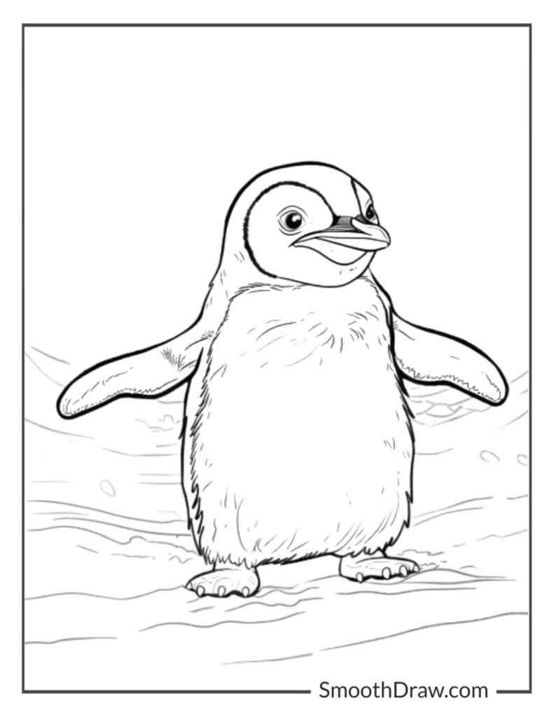 40 Penguin Coloring Pages Smooth Draw