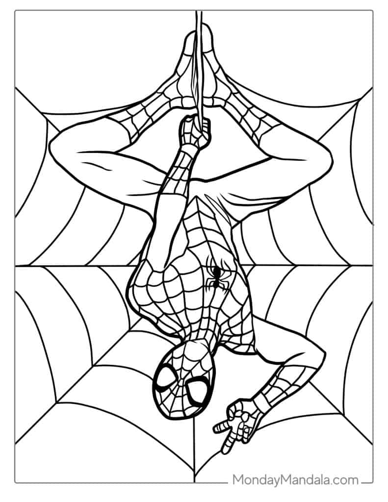 40 Spider Man Coloring Pages Free PDF Printables
