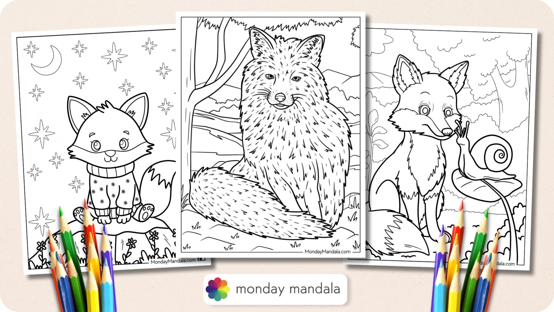 fox colouring in pages fox colouring in pages