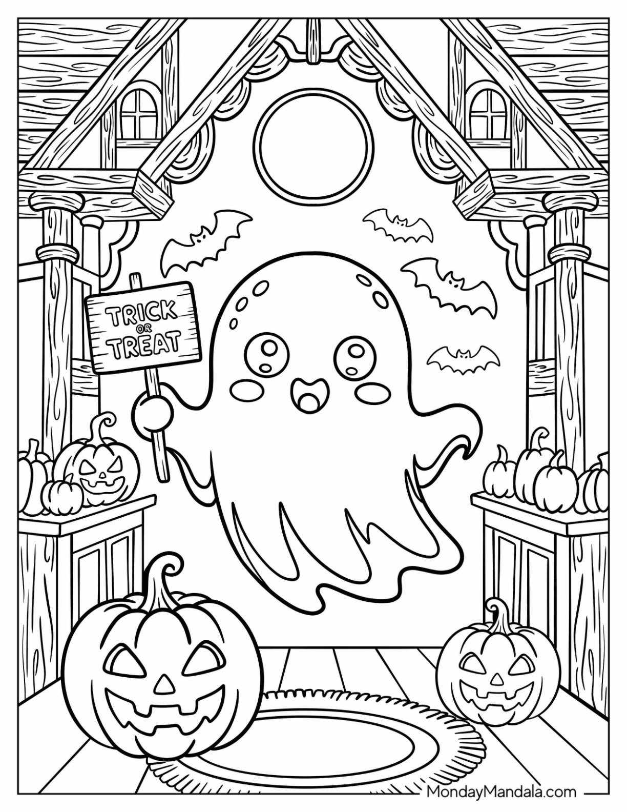 41 Trick Or Treat Coloring Pages Free PDF Printables  41 Trick Or Treat Coloring Pages Free PDF Printables