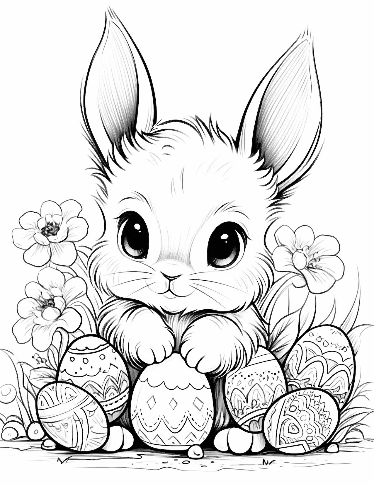 44 Cute Bunny Coloring Pages For Kids And Adults Our Mindful Life