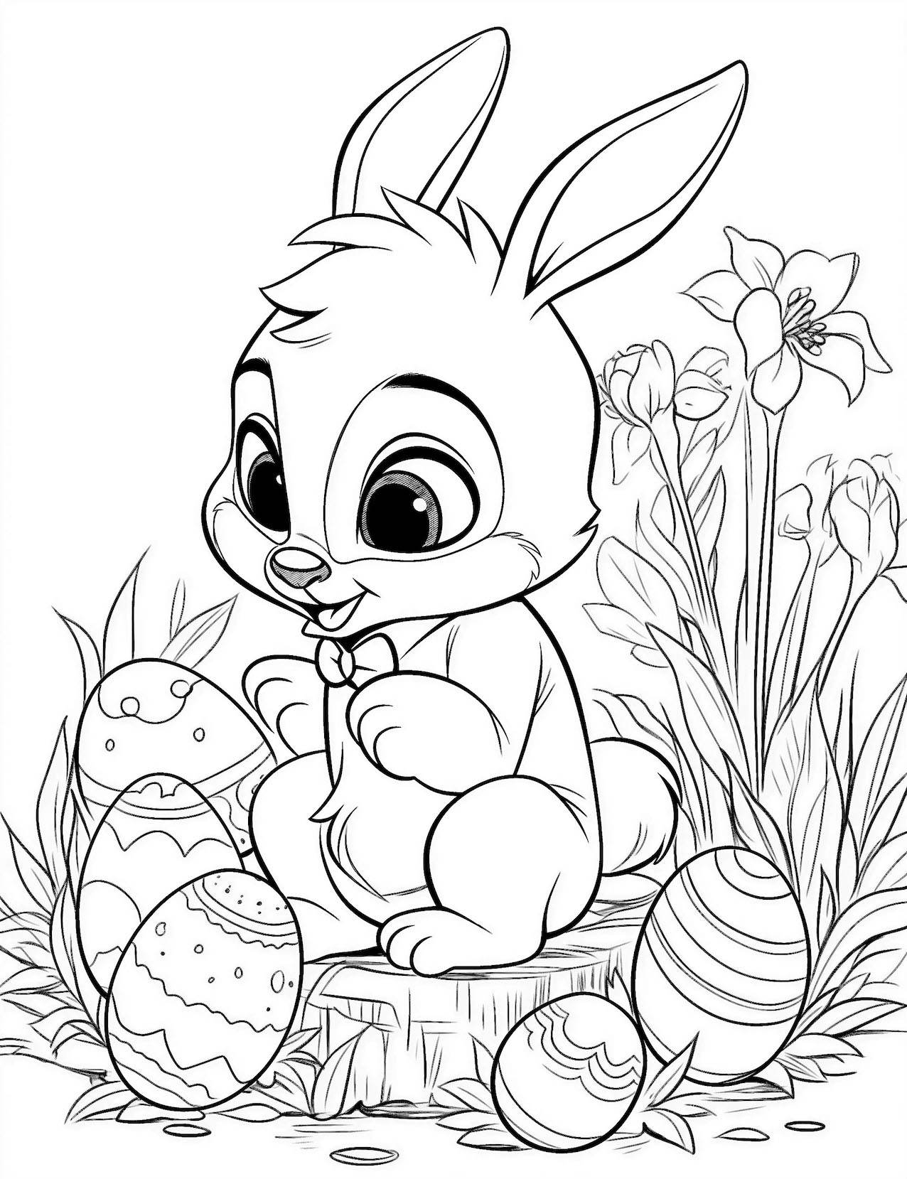 printable bunny pictures to color