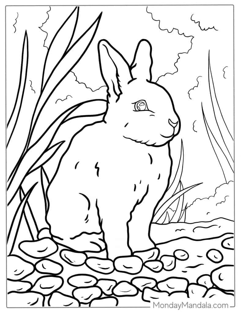 44 Rabbit Coloring Pages Free PDF Printables  44 Rabbit Coloring Pages Free PDF Printables