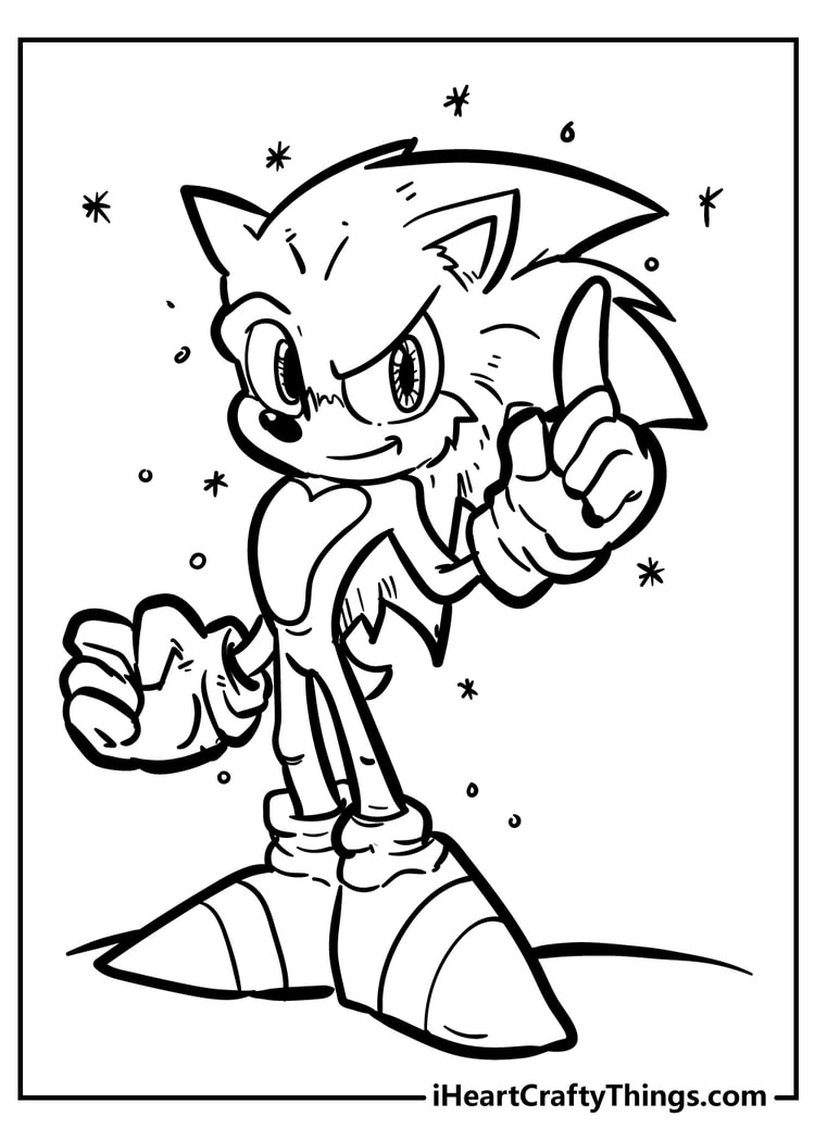 45 Sonic Coloring Pages 100 Free Printable PDF Sheets  45 Sonic Coloring Pages 100 Free Printable PDF Sheets