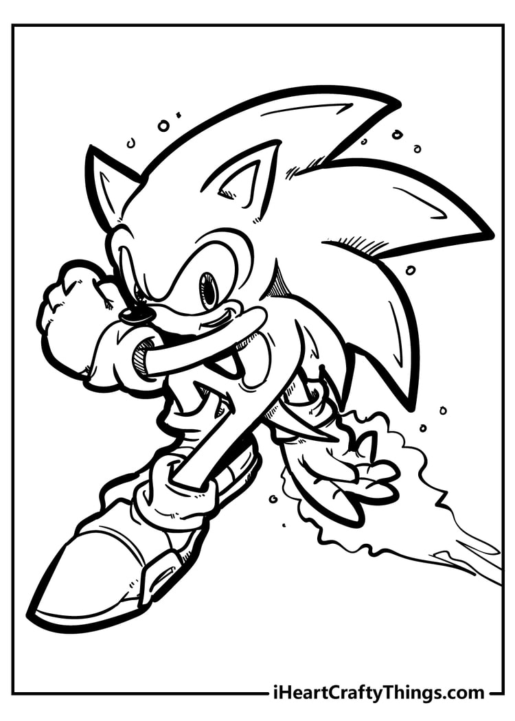 45 Sonic Coloring Pages 100 Free Printable PDF Sheets