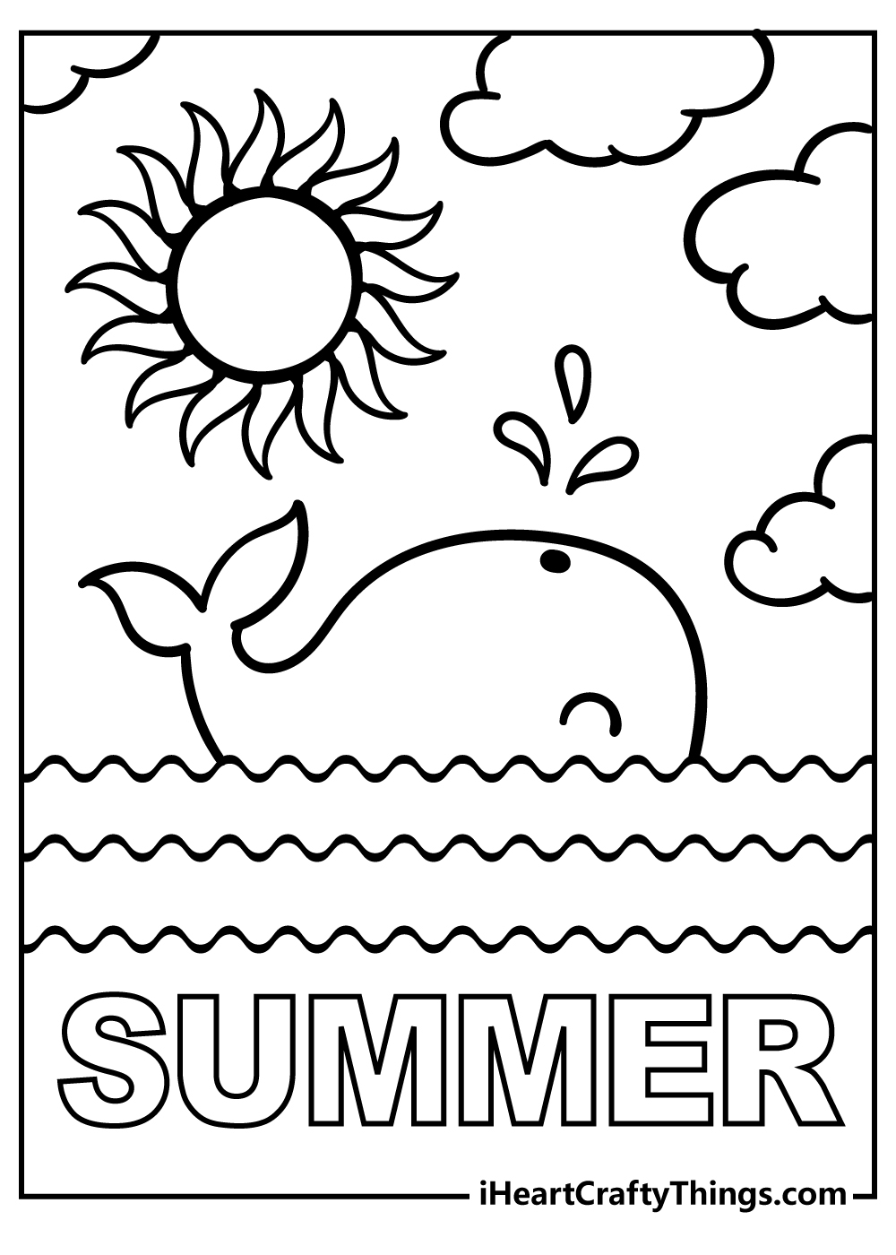 45 Summer Coloring Pages Free To Print Detailed PDF Sheets  45 Summer Coloring Pages Free To Print Detailed PDF Sheets