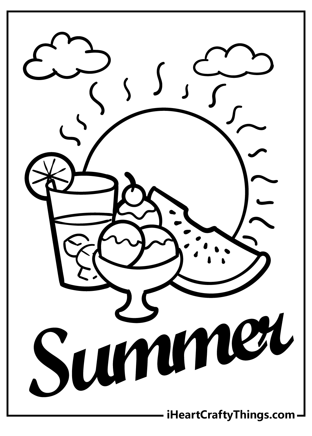 45 Summer Coloring Pages Free To Print Detailed PDF Sheets  45 Summer Coloring Pages Free To Print Detailed PDF Sheets