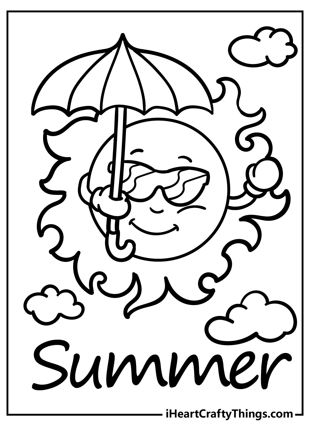 summer time coloring pages summer time coloring pages