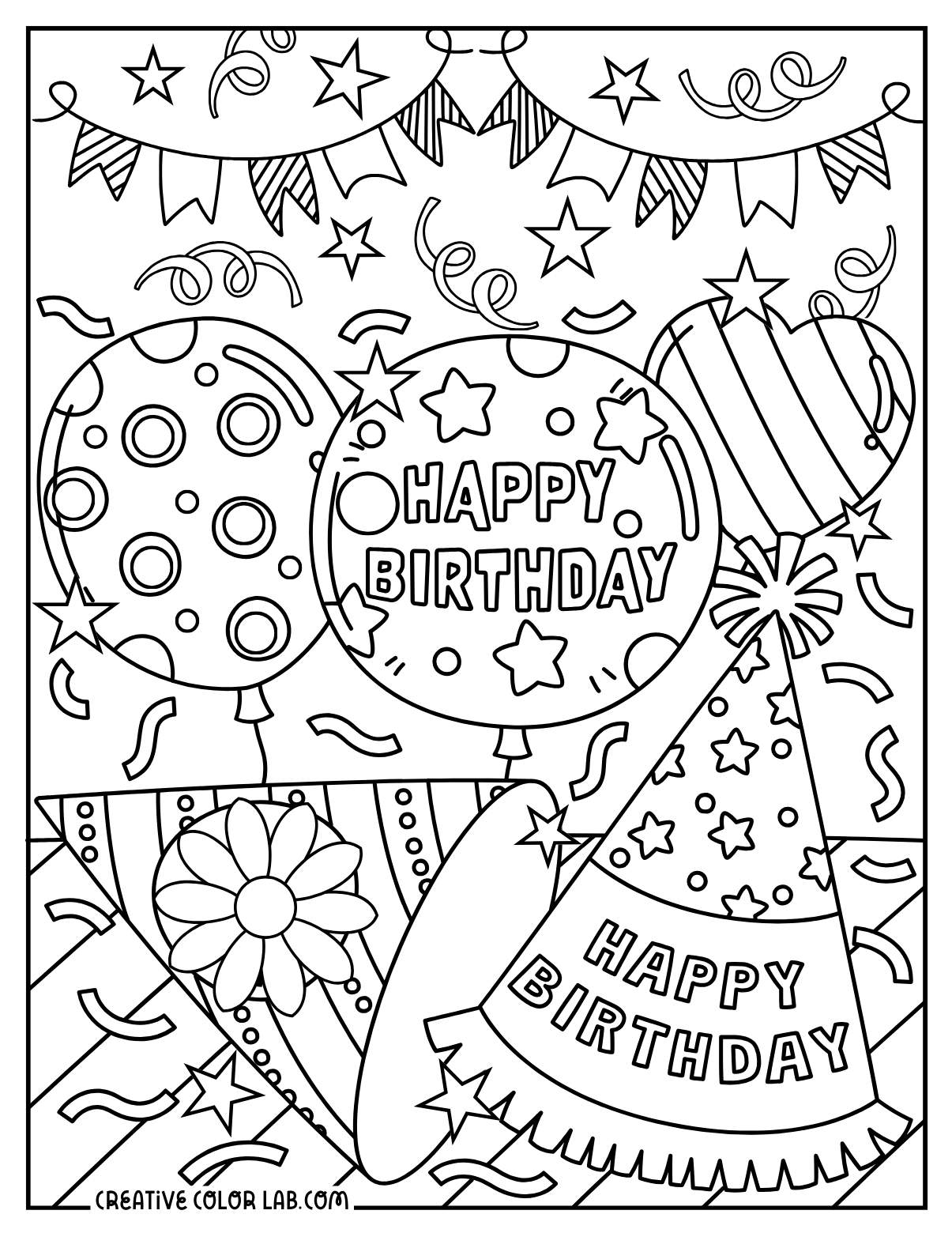 46 Happy Birthday Coloring Pages Free PDF Printables 46 Happy Birthday Coloring Pages Free PDF Printables