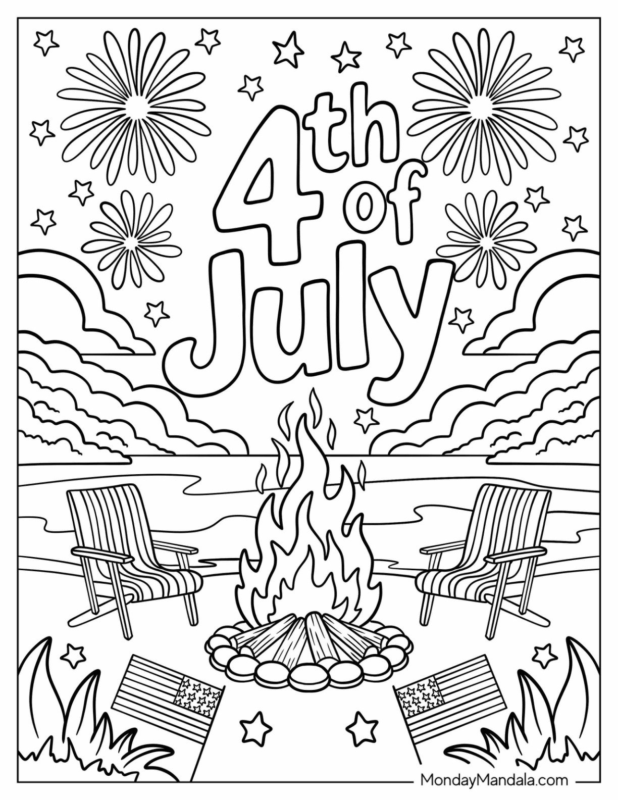 4th Of July Coloring Pages 55 Free PDF Printables  4th Of July Coloring Pages 55 Free PDF Printables