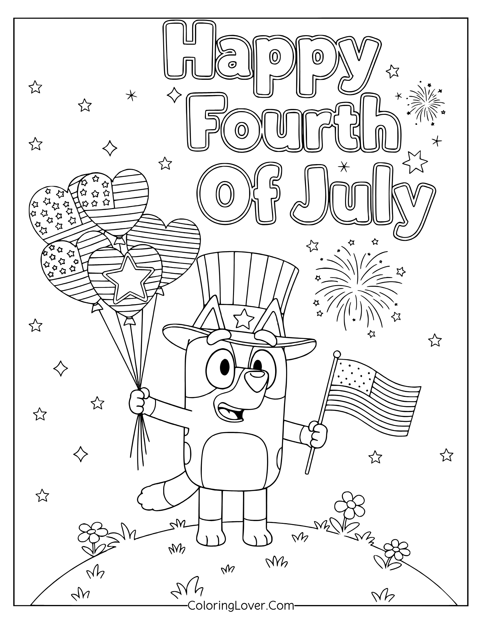 4th Of July Coloring Pages Free Printables For All Ages  4th Of July Coloring Pages Free Printables For All Ages