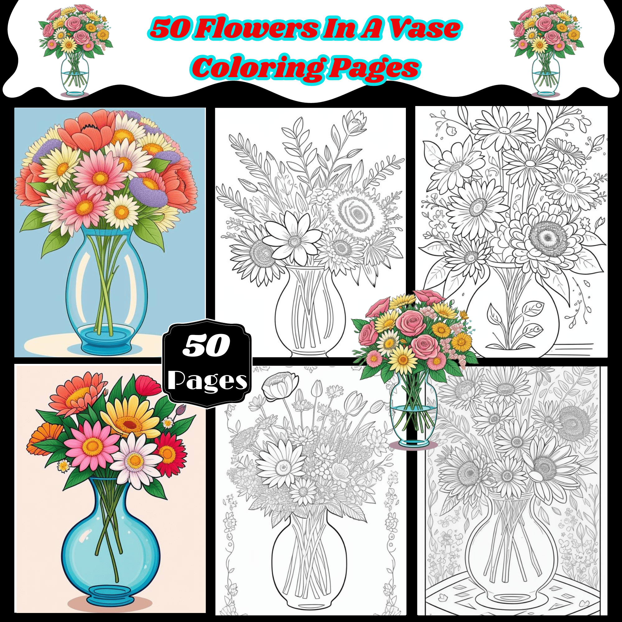 printable coloring pages of flowers